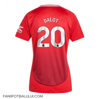Manchester United Diogo Dalot #20 Tricou Fotbal Replică 2024-25 Femei Acasa